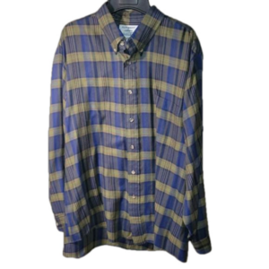 Vintage Cutbert & Jones Shirtmakers XL plaid button down collared dress shirt